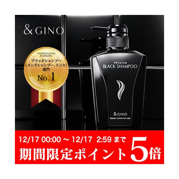 &GINO プレミアムブラックシャンプー アンドジーノ 2本セット 【公式通販】