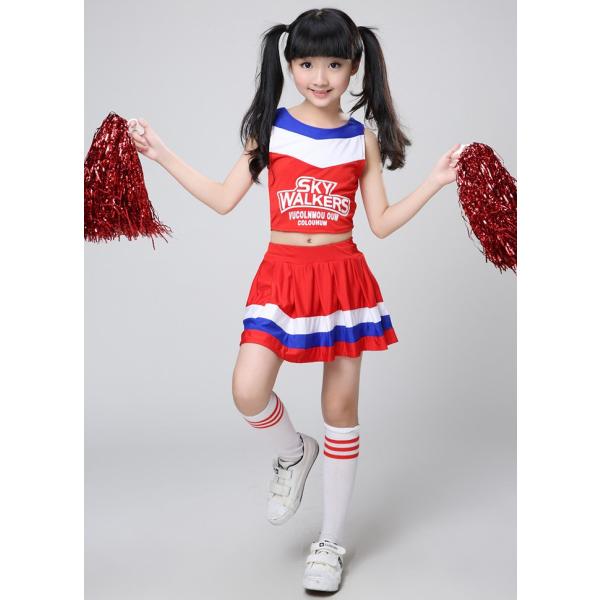 楽天市場】キッズ チアダンス 衣装 セットアップ 女の子 赤