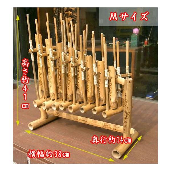 アンクルン AngkLung (M) 竹製 打楽器 [横幅38cm] アジアの楽器
