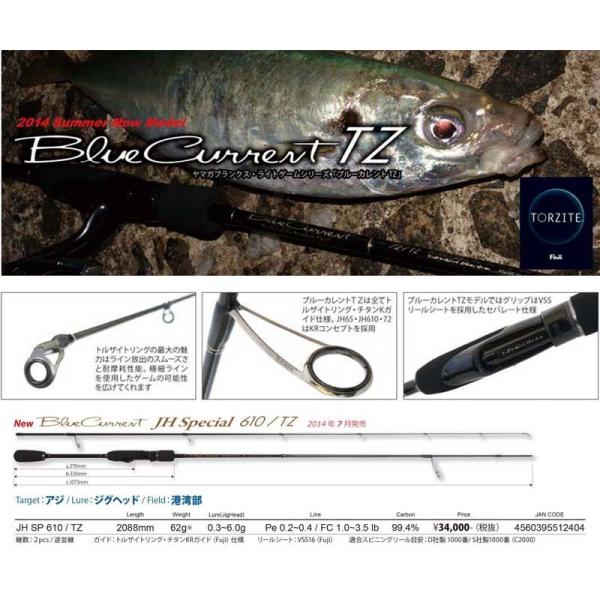 ヤマガブランクス  ブルーカレント JH−SP 610/TZ 美品 ヤマガブランクス(YAMAGA Branks) ブルーカレント(BlueCurrent
