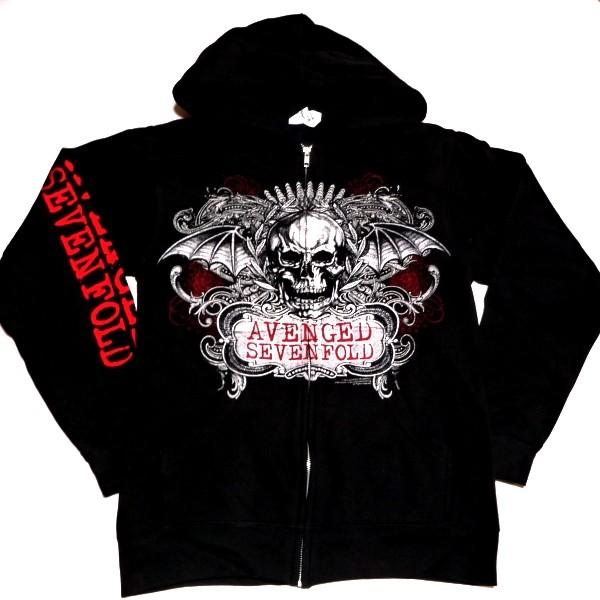 AVENGED SEVENFOLDアヴェンジドセブンフォールド ORNATE ZIP HOODIE