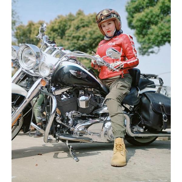 バイクパンツプロテクター装備 バイクズボン 女 カジュアル