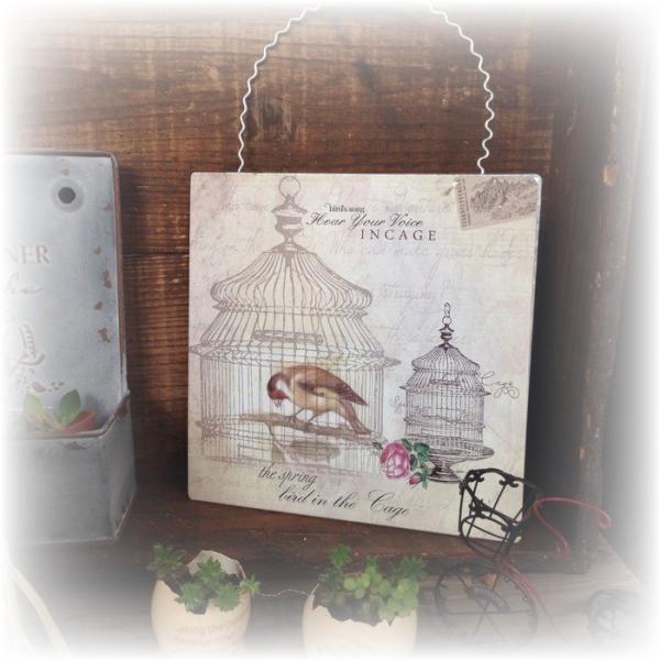 壁掛けブリキプレートリトルバードおしゃれインテリア雑貨アンティーク