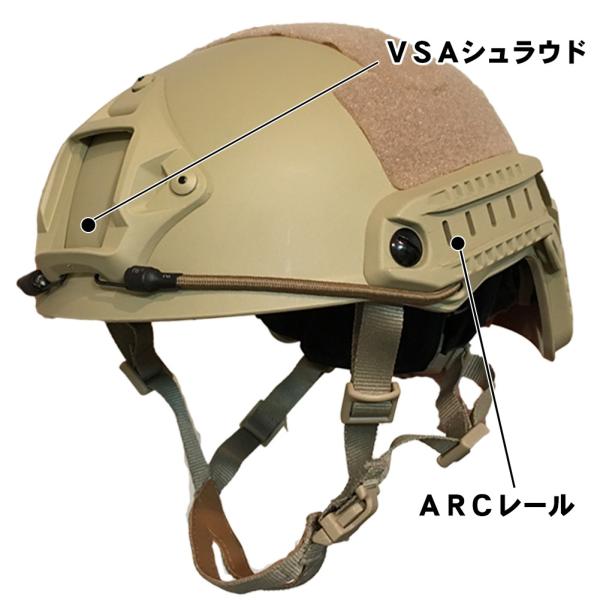 特殊部隊愛用のデザイン OPS-CORE FAST STANDARDタイプ