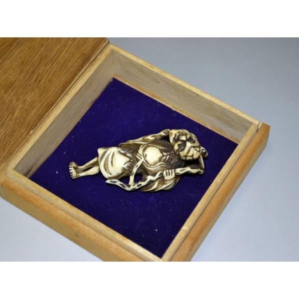 時代物 根付 蝦蟇仙人 古美術 Yahoo!オークション -「蝦蟇 根付」の