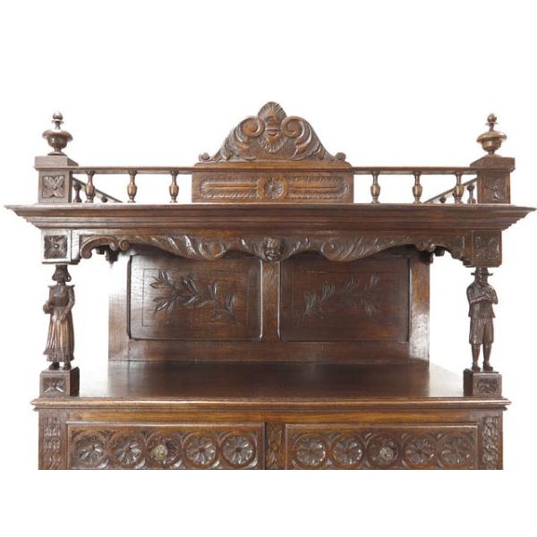 キャビネット 収納棚 アカンサスの彫刻 フランスアンティーク家具