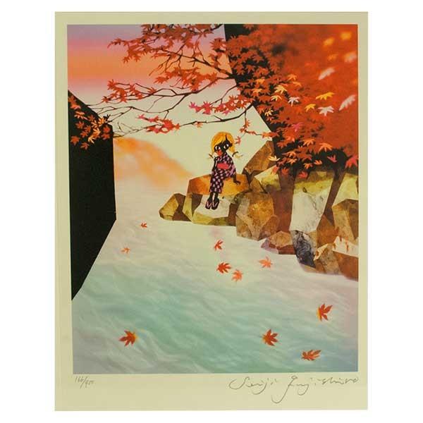 新品　藤城清治　日本の愛唄歌シリーズ　10月　紅葉 新品 藤城清治 日本の愛唄歌シリーズ 10月 紅葉 その他