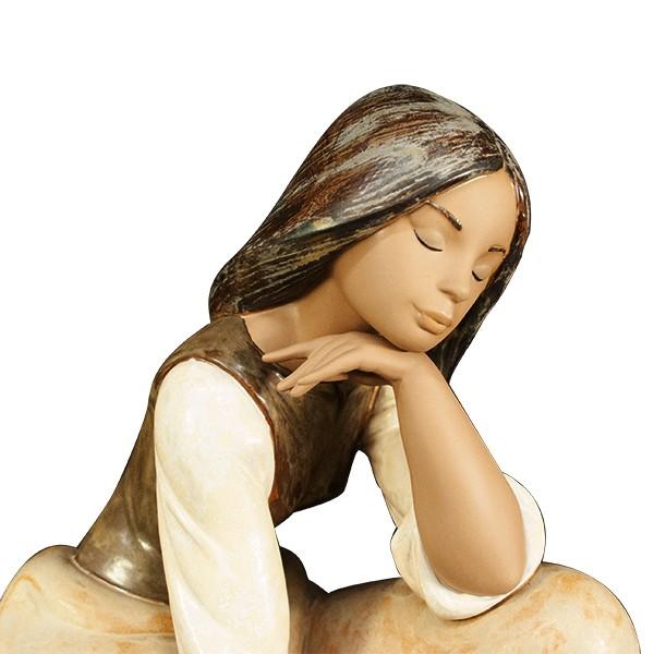 LLADRO リヤドロ一輪の花を持つ女性像/【Buyee】