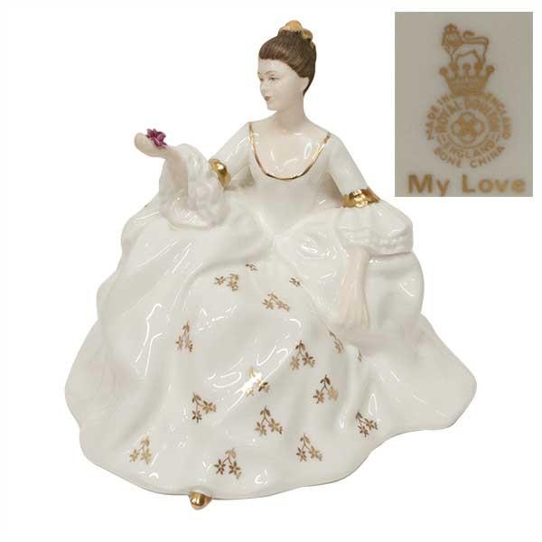 ロイヤルドルトン　フィギュリン　MY LOVE  陶器 Royal Doulton ロイヤルドルトン フィギュリン 「MY LOVE」 /【Buyee】