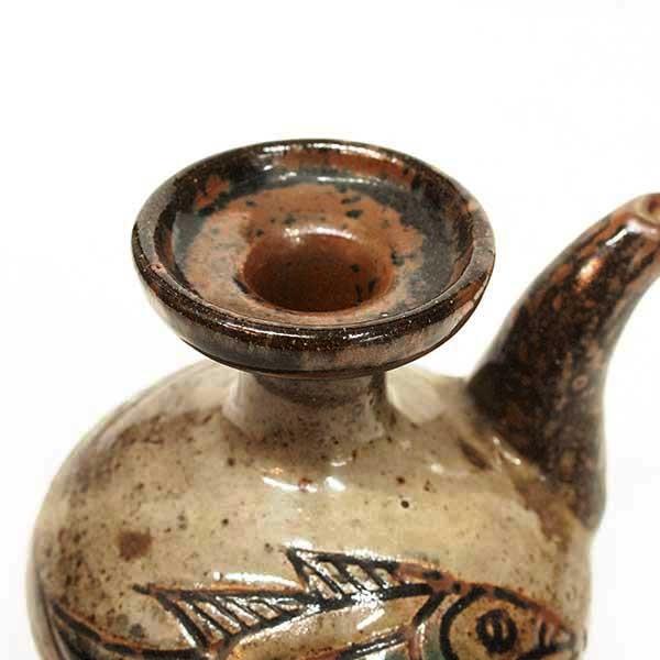 金城敏男 壺屋焼 魚文 酒注 酒器 /【Buyee】