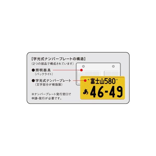 RG RACING GEAR 字光式LEDナンバープレート 軽自動車専用 特殊ジェル