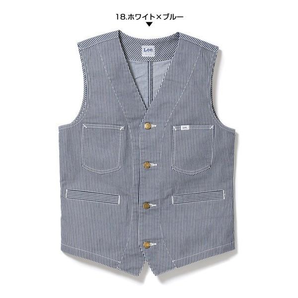 リー デニムベスト メンズ Lee デニム おしゃれ ジレ ベスト