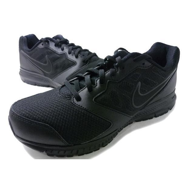 Nike downshifter 6 hot sale black leather