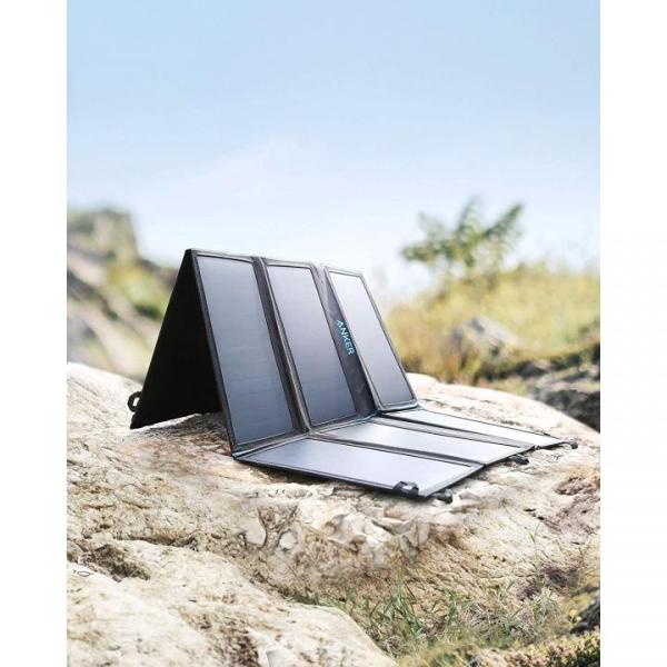 Anker PowerPort Solar 60 USBソーラーチャージャーブラック/【Buyee