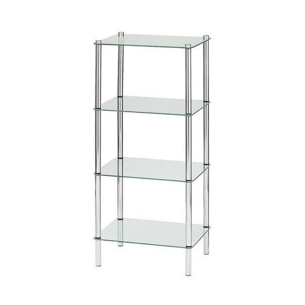 激安おしゃれガラスラック【超特価・売れてます！】ガラスラック4段