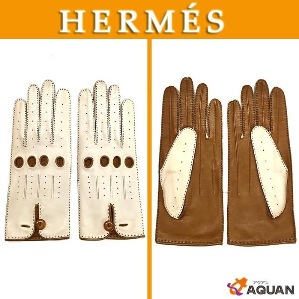 HERMES エルメス グローブ ドライビンググローブ 手袋 ラムスキン