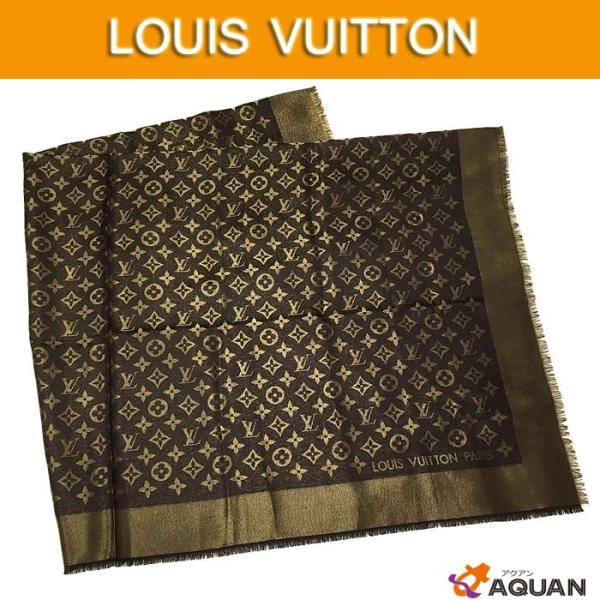 ルイヴィトン LOUIS VUITTON ショール・モノグラムシャイン 大判