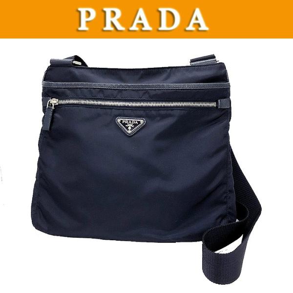 PRADA プラダ 斜め掛けショルダー ショルダーバッグ ナイロン VA0251 男女兼用 ポシェット メンズ レディース ネイビー 紺 送料込み  /【Buyee】