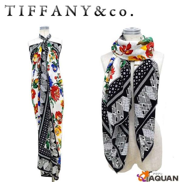 TIFFANY&CO. ティファニー T&CO. 超大判スカーフ ショール