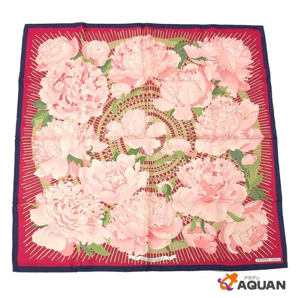 HERMES エルメス Les Pivoines 【芍薬】カレ90 スカーフ