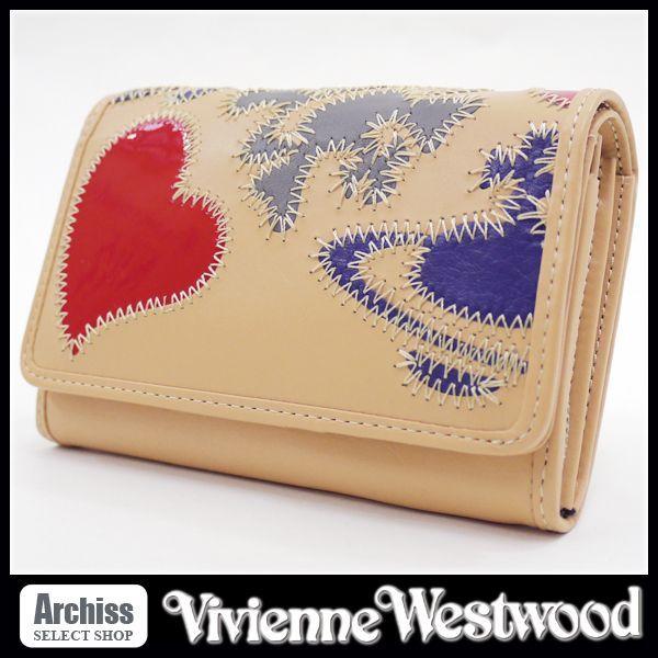 アウトレット大阪 Vivienne Westwood 二つ折り財布 ベージュ | www