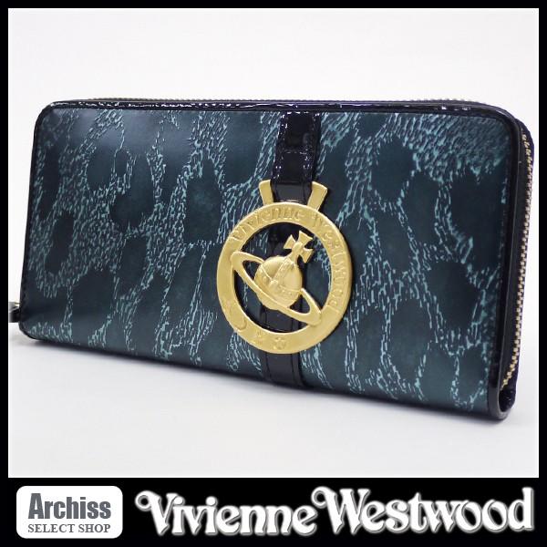 新品同様 Vivienne Westwood 長財布 レオパード
