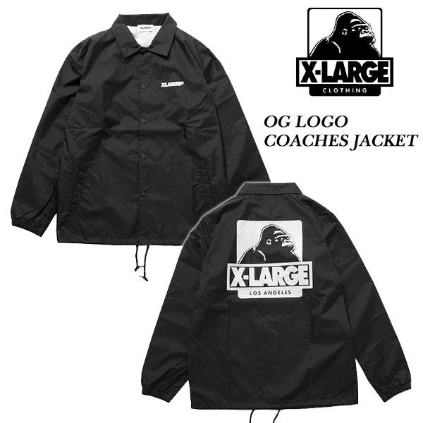 X-Large OG LOGO COACHES JACKET BLACK オージー ロゴ コーチ ...
