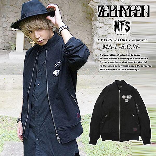 MY FIRST STORY x Zephyren MA-1 -S.C.W- BLACK マイファースト