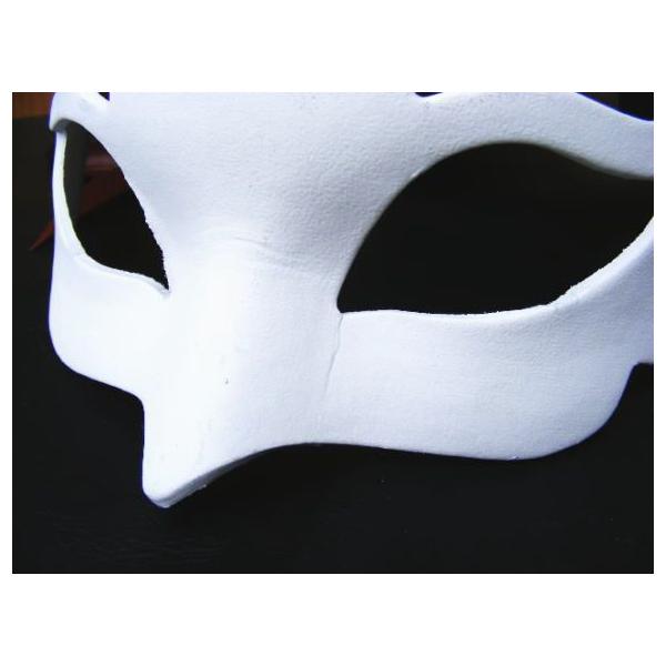 仮面 コスプレ ダンス 手作りマスク 白 ホワイト ベネチアンマスク