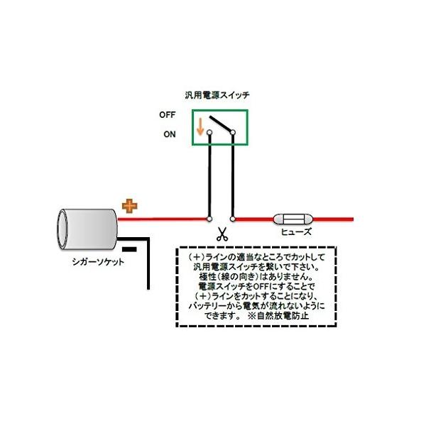 シガーソケット オファー 線のつなぎ方