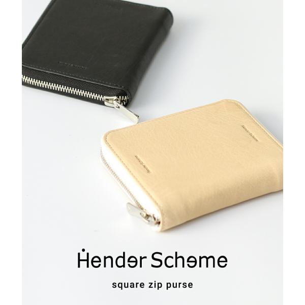 Hender Scheme / エンダースキーマ ： square zip purse / 全2色 ： ct