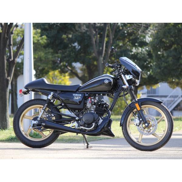 YB125SP専用リバースコーンフルエキゾースト（ブラック）日本製 /【Buyee】