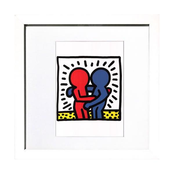 K. Haring キースヘリング ポップアート 絵画 額装