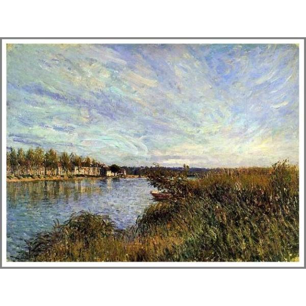 複製画 送料無料 絵画 油彩画 油絵 模写アルフレッド・シスレー「サン