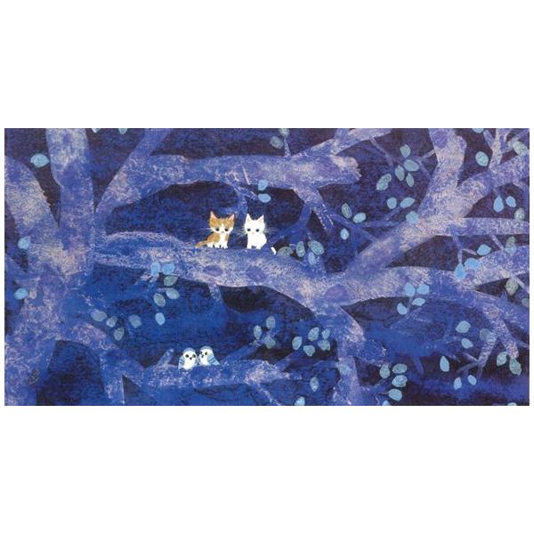 渡辺あきお　猫　小鳥　版画　それぞれの時間 絵画 版画 渡辺あきお・それぞれの時間 インテリア | 渡辺あきお