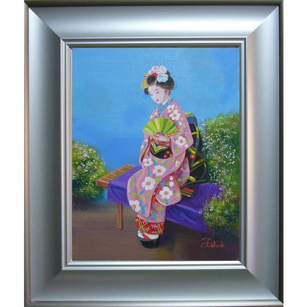 絵画 油絵 肉筆油絵 竹内敏彦 人物画 舞妓さん Ｆ12 竹内敏彦絵画肉筆絵画風景画舞妓さんF6 送料無料/【Buyee】