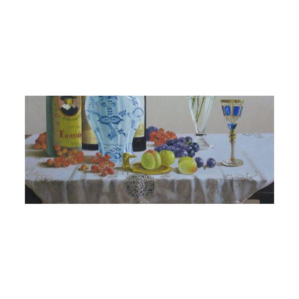 絵画 油絵 田浦信勝 肉筆油絵 静物画 額紫陽花 F8 絵画 油絵 田浦信勝 肉筆油絵 静物画 額紫陽花 F8