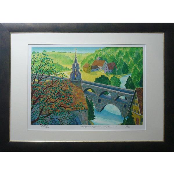 絵画 / リトグラフ / 山家久幸 絵画 山家久幸 リトグラフ サイン・エディション入り 55/60 送料