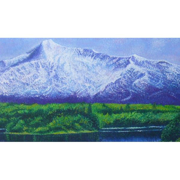 絵画田村隆枝油絵肉筆油絵雪山風景画点描画特別寸法送料無料/【Buyee】