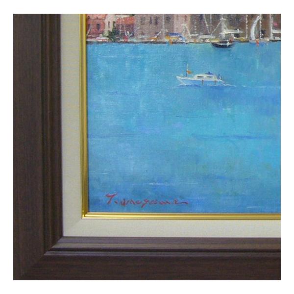 絵画 梅沢民雄 肉筆絵画 風景画 竜飛崎 F8 絵画 梅沢民雄 肉筆油絵 風景画 水辺 パリ セーヌ河 送料無料