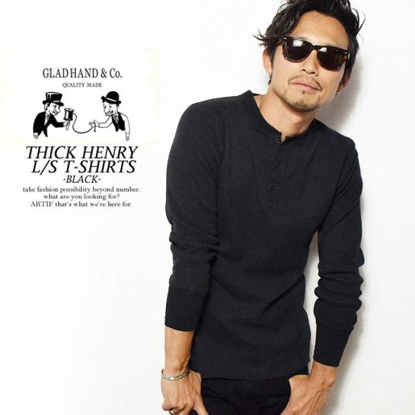 グラッドハンド 長袖Tシャツ GLAD HAND THICK HENRY L/S T-SHIRTS -BLACK- /【Buyee】 Buyee -  Japanese Proxy Service | Buy from Japan!