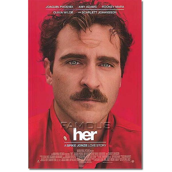 映画ポスター her 世界でひとつの彼女 ホアキンフェニックス