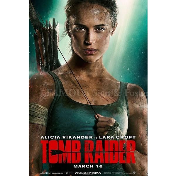 映画ポスター トゥームレイダー ファーストミッション グッズ Tomb Raider アリシアヴィキャンデル /インテリア おしゃれ フレームなし  /ADV-両面 /【Buyee】