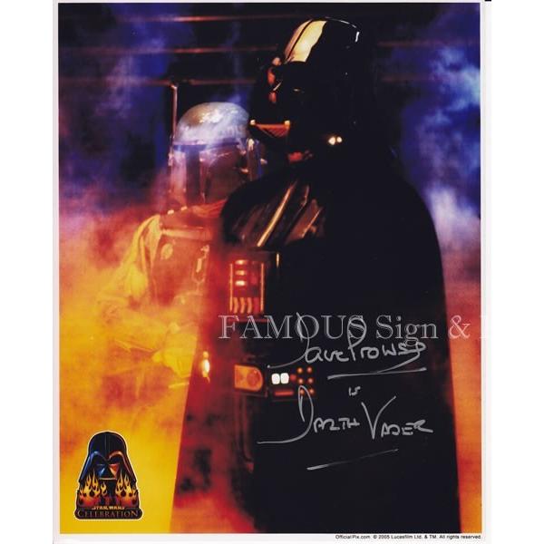 ⭐️ デイブ・プラウズ直筆サイン入りダース・ベイダー写真（証明書付き） STARWARSデビット·プラウズ氏の直筆サイン入りポスター