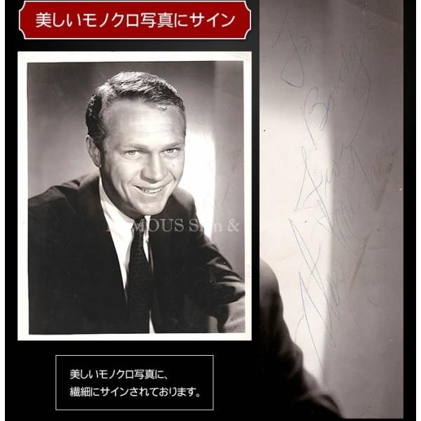 Steve McQueen サイン入りポートレート 個人宛 直筆サイン入り写真 拳銃無宿 等 スティーブマックイーン Steve