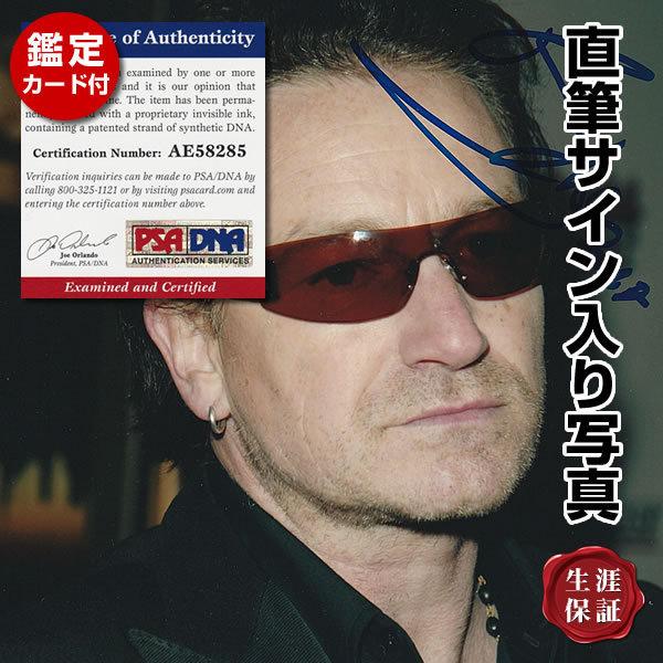 U2 ボノ BONO グッズ 直筆サイン入り サングラスをかけた写真 オート