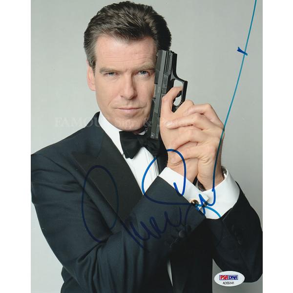 007 映画シリーズ 歴代 ジェームズボンド グッズ ピアースブロスナン Pierce Brosnan 直筆サイン入り写真 オートグラフ フレーム別  /【Buyee】