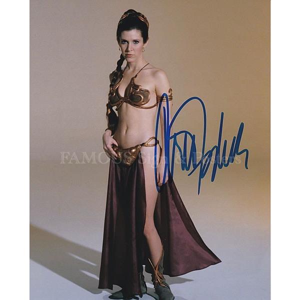 直筆サイン入り写真 スターウォーズ STAR WARS グッズ レイア姫