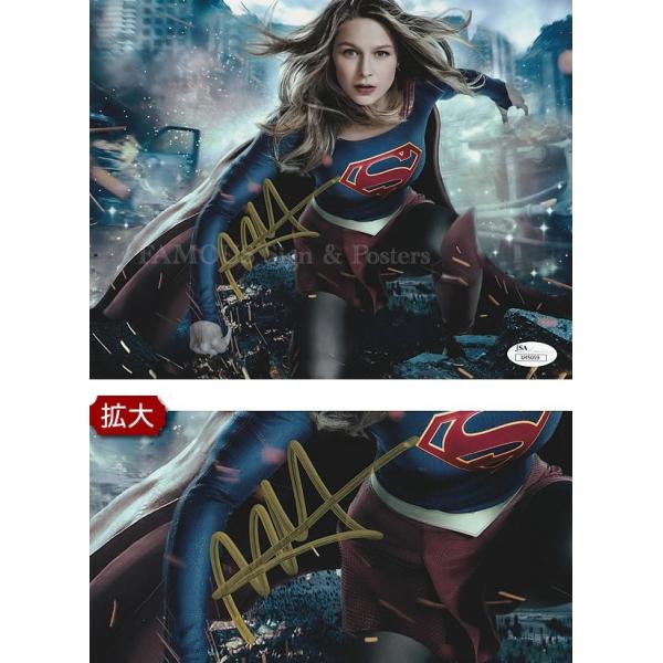 直筆サイン入り写真 スーパーガール SUPERGIRL グッズ メリッサ 