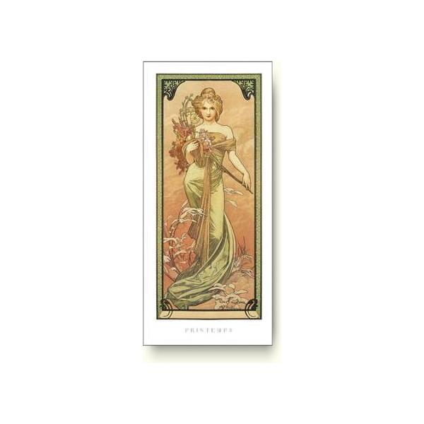 ミュシャ 四季 春1900 Var. 5 リトグラフ Alphonse Mucha 四季 -春-lithograph アルフォンス・ミュシャ
